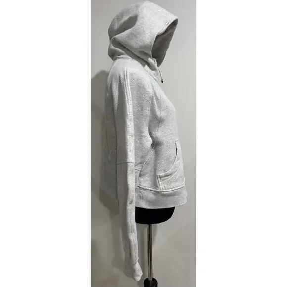 LULULEMON Scuba Oversized Half-Zip Hoodies Heathered Ultra Light Gray SZ. XS/S - Picture 5 of 8